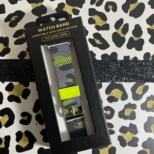 Stylish Gray and Yellow Watch Band